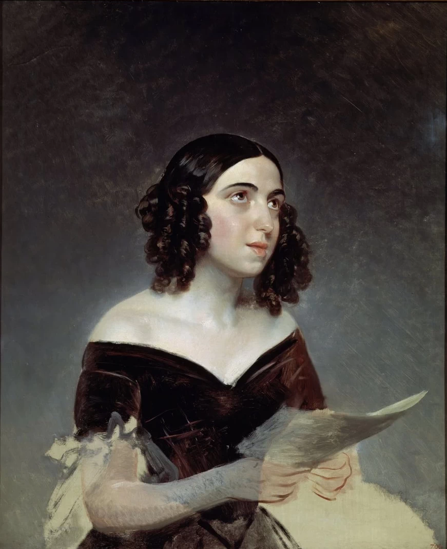 Ritratto della cantante d'opera Anna Petrova - State Russian Museum, San Pietroburgo